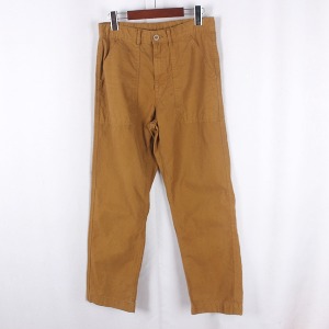 Washed Cotton Wide Fit Baker Pants