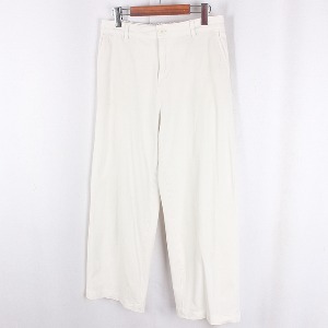 MUJI Wide Fit White Cotton Pants